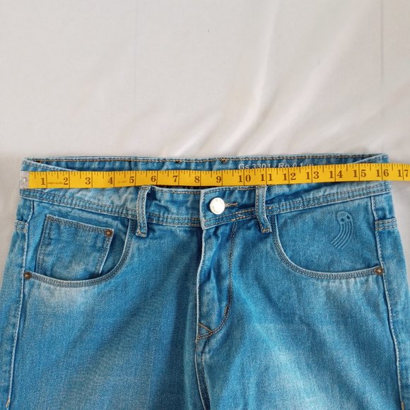 G Star Raw × Pharrell Williams 'For the Oceans' light wash jeans Size 32 NWOT - Picture 5 of 10